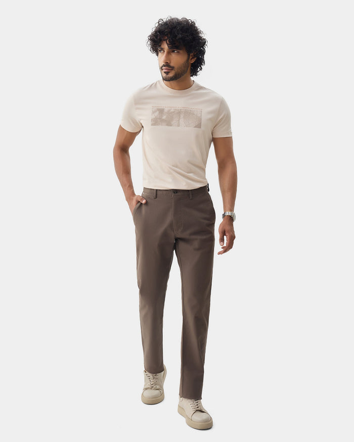 Brown Textured Khakis - Eiger