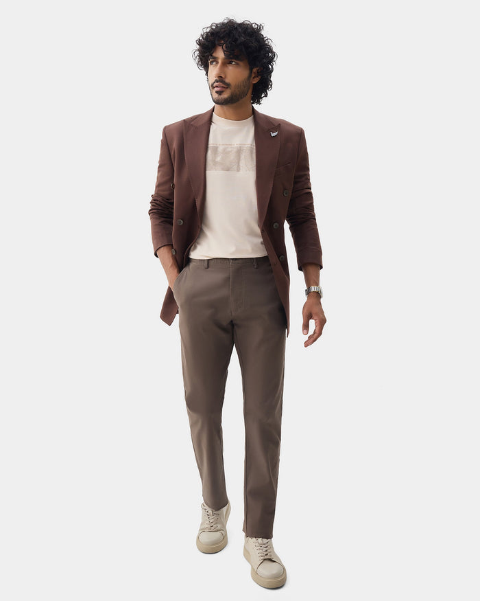 Brown Textured Khakis - Eiger
