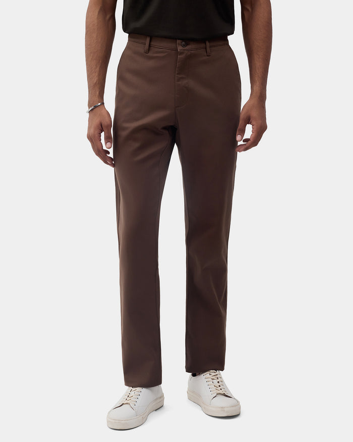 Brown Textured Khakis - Monta