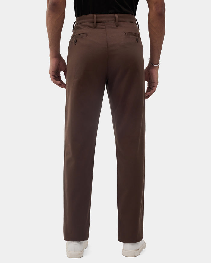 Brown Textured Khakis - Monta