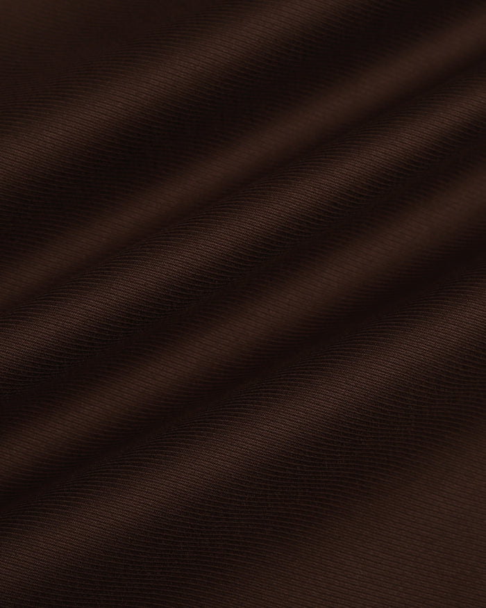Brown Unwrinkle Solid Khakis - Sinai