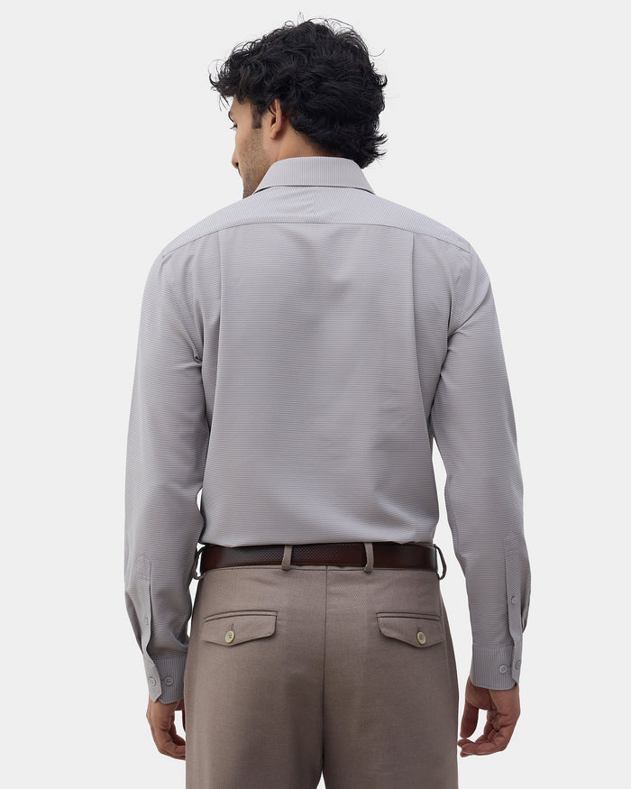 Brown Unwrinkle Textured Shirt - Sigma