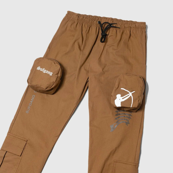 Calça Bolso Removível Marrom - Four Street
