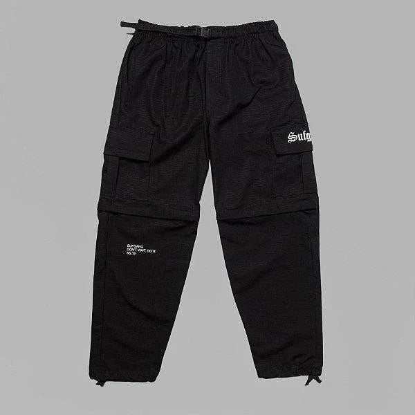 Calça Cargo Convertible Preta - Four Street