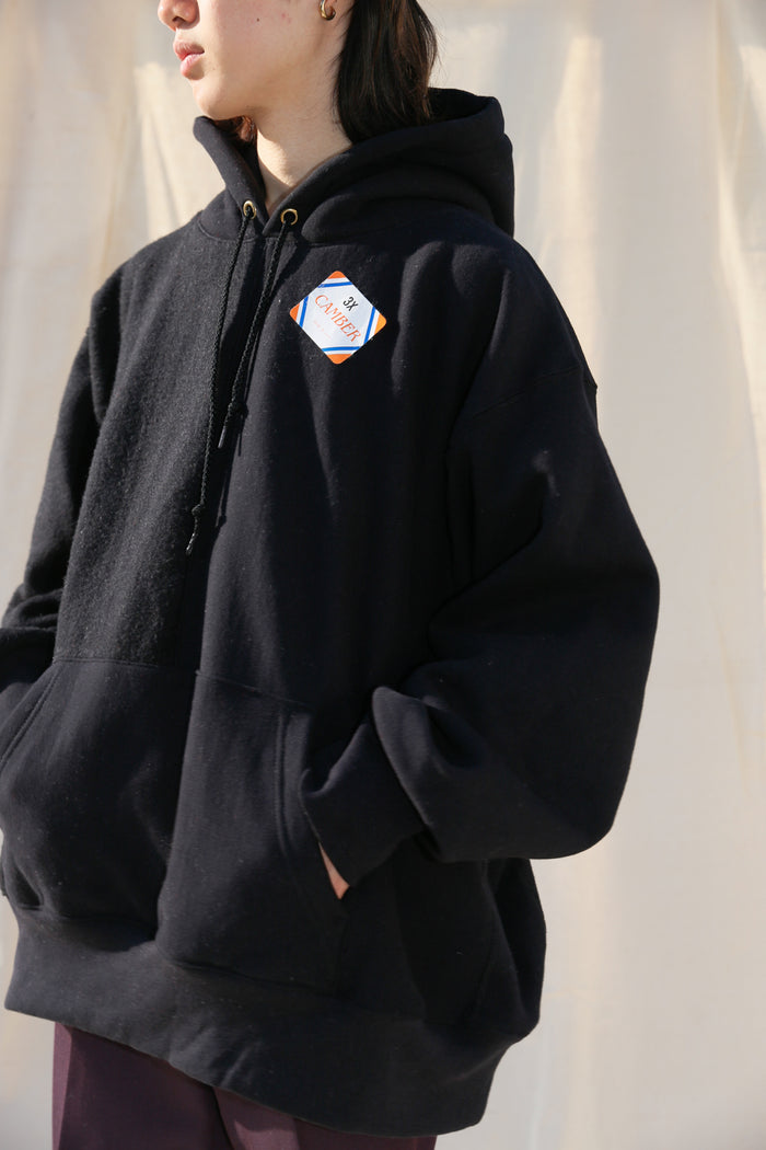 CAMBER Reverse Bicolor Big Sweat Parka / Black