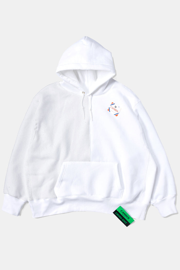 CAMBER Reverse Bicolor Big Sweat Parka / White