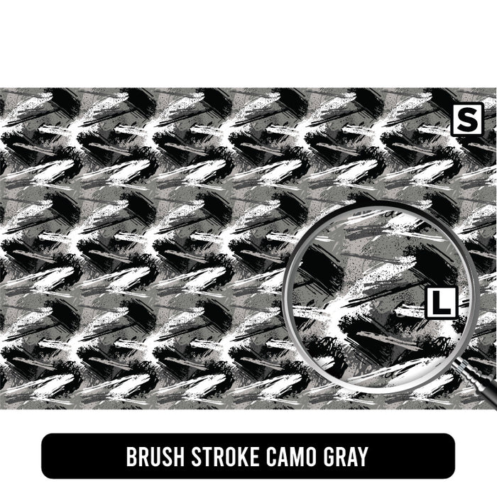 Brush Stroke Camo Gray