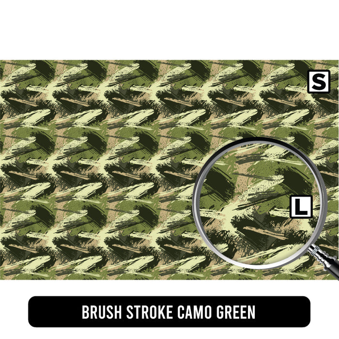 Brush Stroke Camo Green