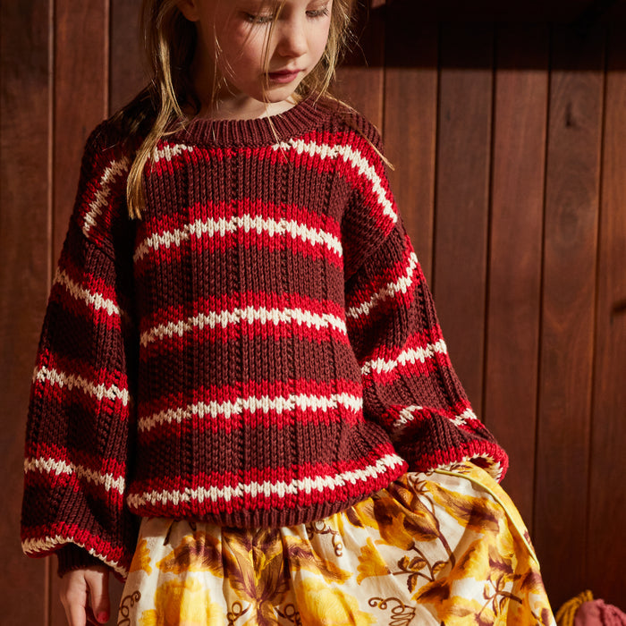 Carmila Kids Knit Jumper - Garnet