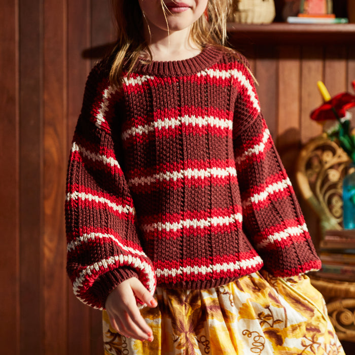 Carmila Kids Knit Jumper - Garnet