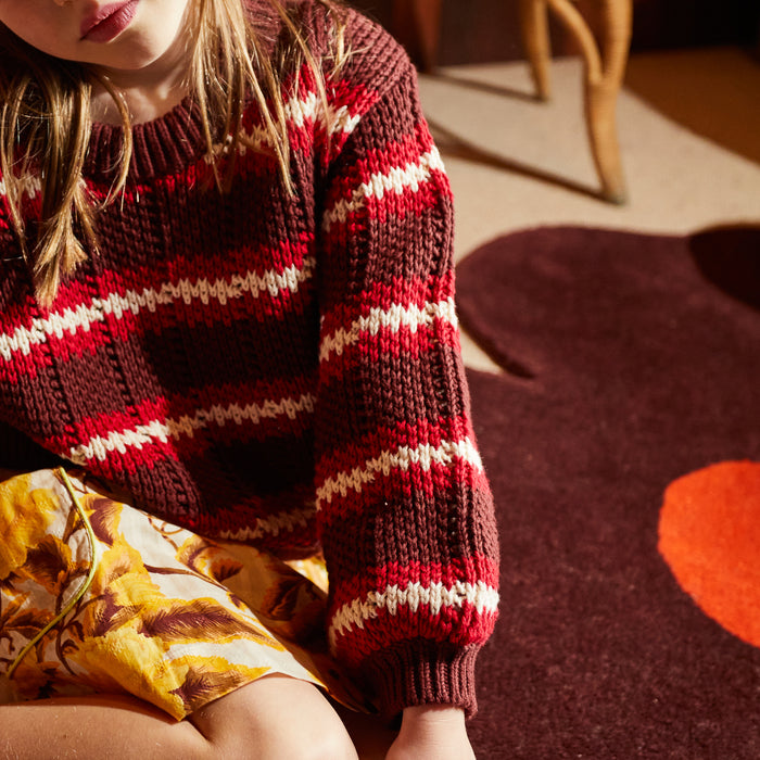 Carmila Kids Knit Jumper - Garnet