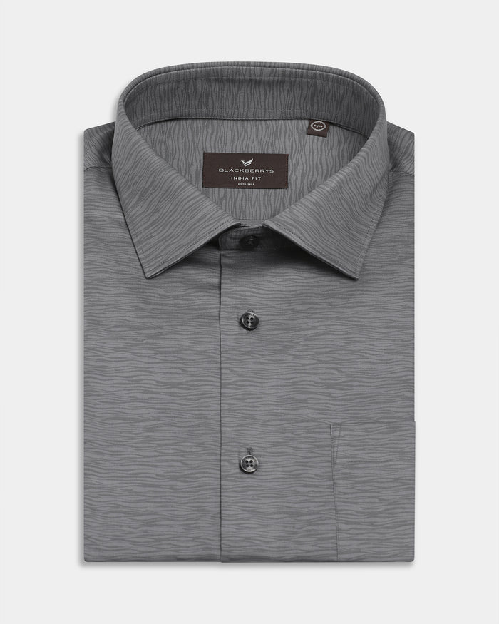 Charcoal Printed Shirt - Montero