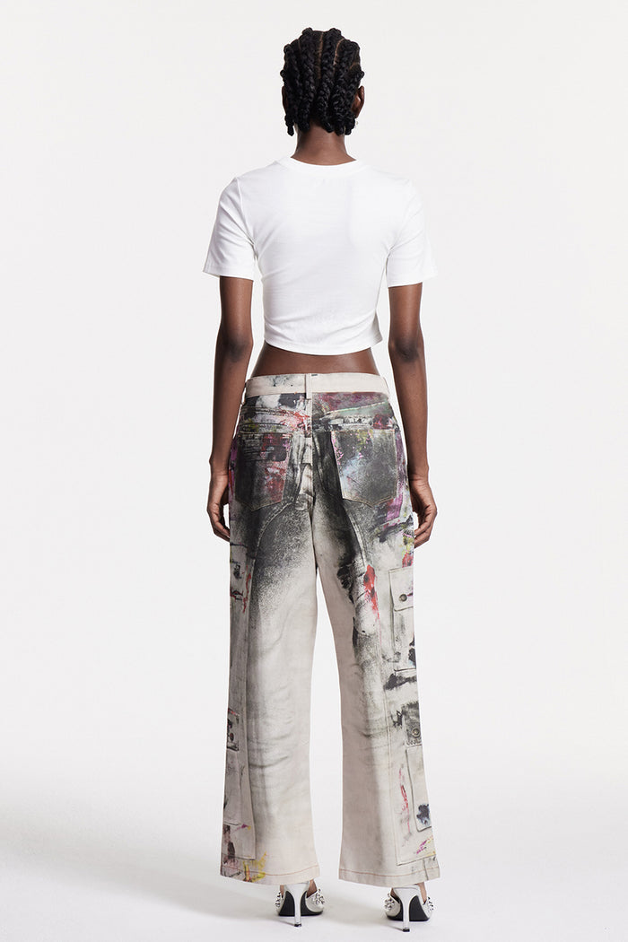 Chisomo Print Graffiti Jeans
