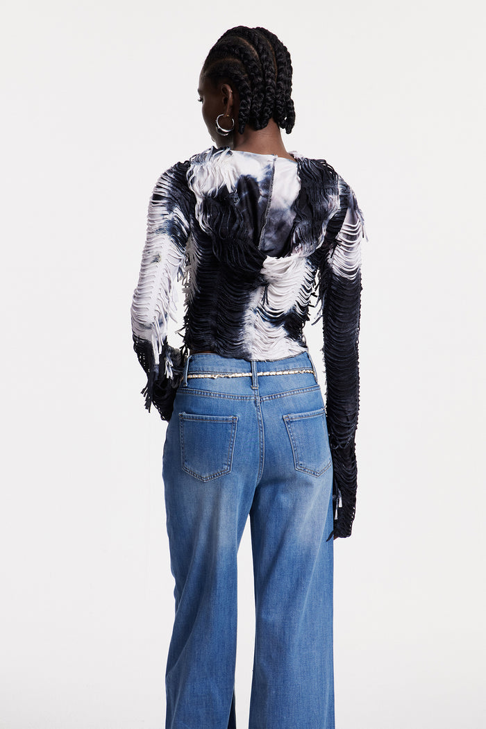 Christabelle Cutout Tie Dye Top