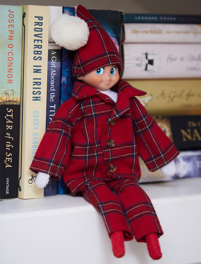 Christmas Elf Pyjama Set - #color_red-tartan