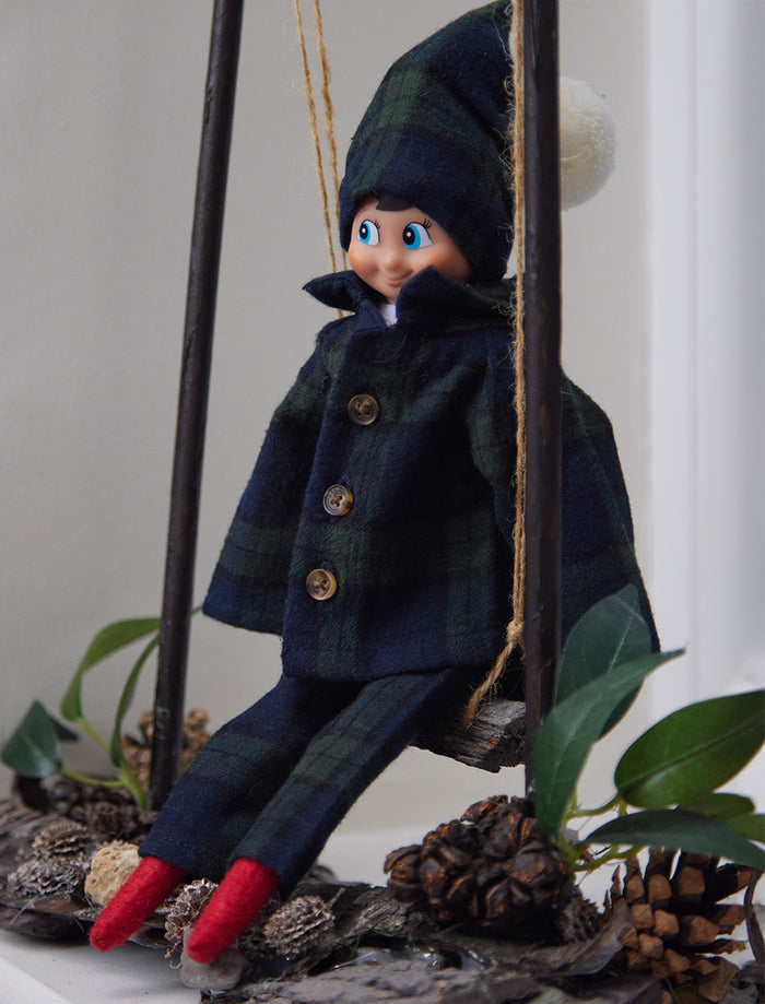 Christmas Elf Pyjama Set #color_green-blackwatch