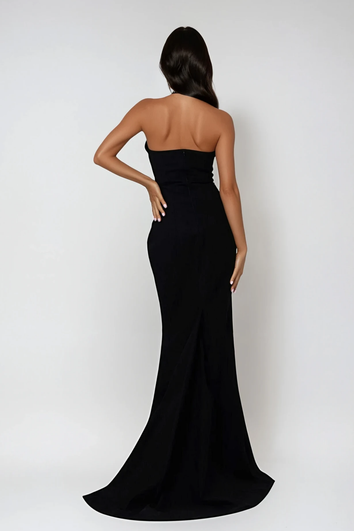 Cierra Lace Up Cutout Maxi Dress