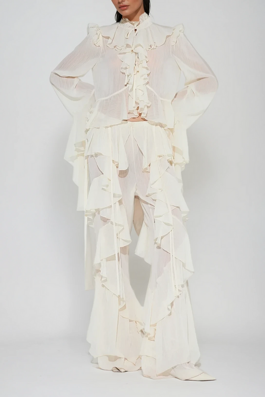 Cirila Ruffle Pants Set