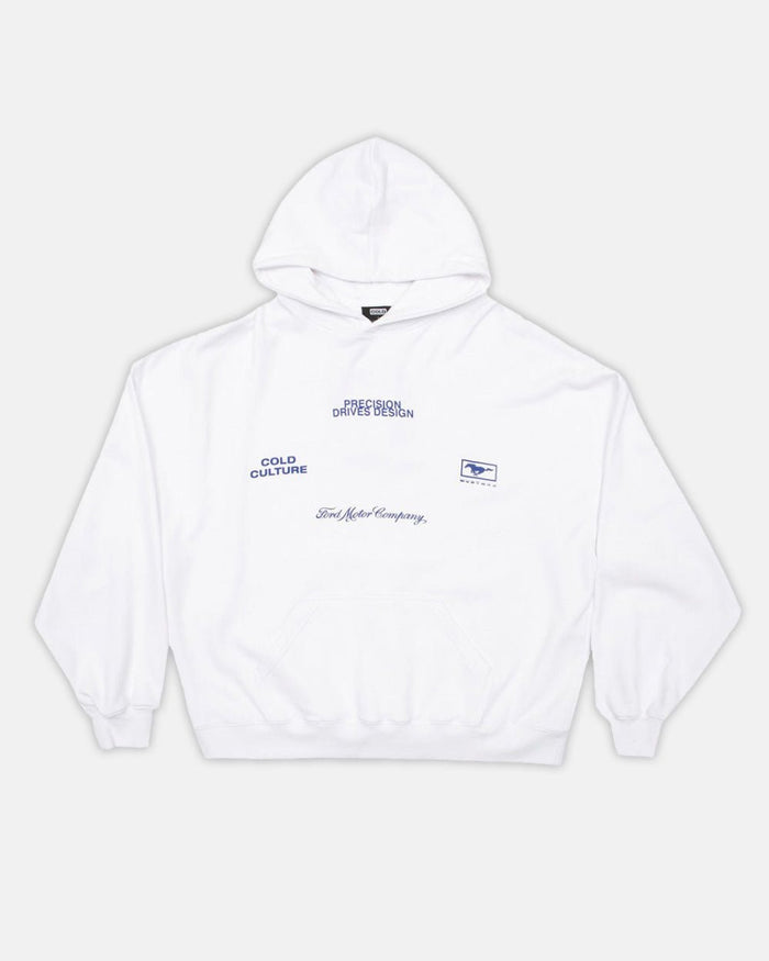 CLASH HOODIE WHITE - COLD CULTURE