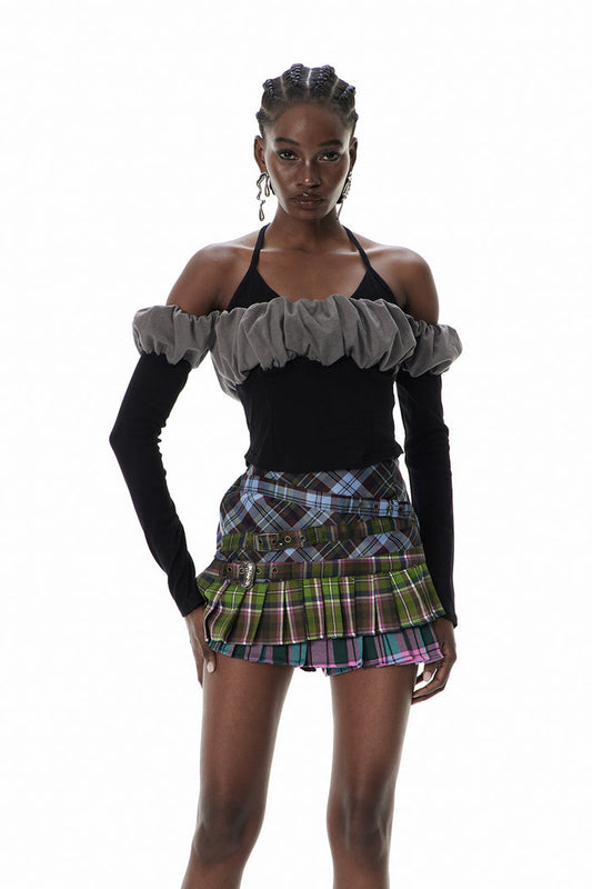Claude Off Shoulder Top In Black