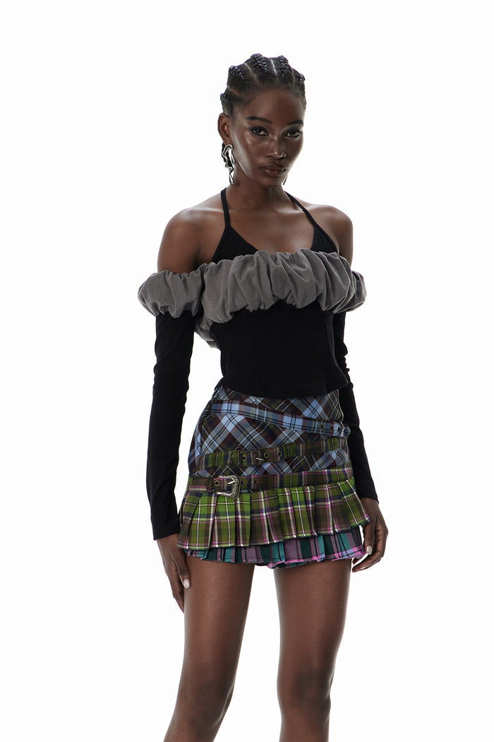 Claude Off Shoulder Top In Black
