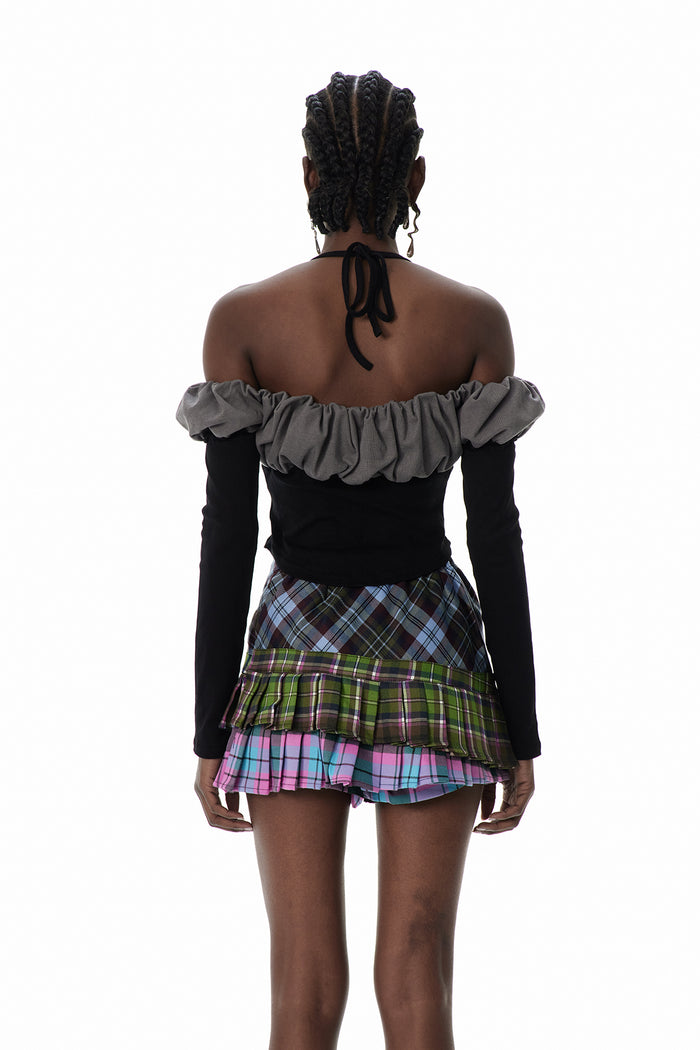 Claude Off Shoulder Top In Black