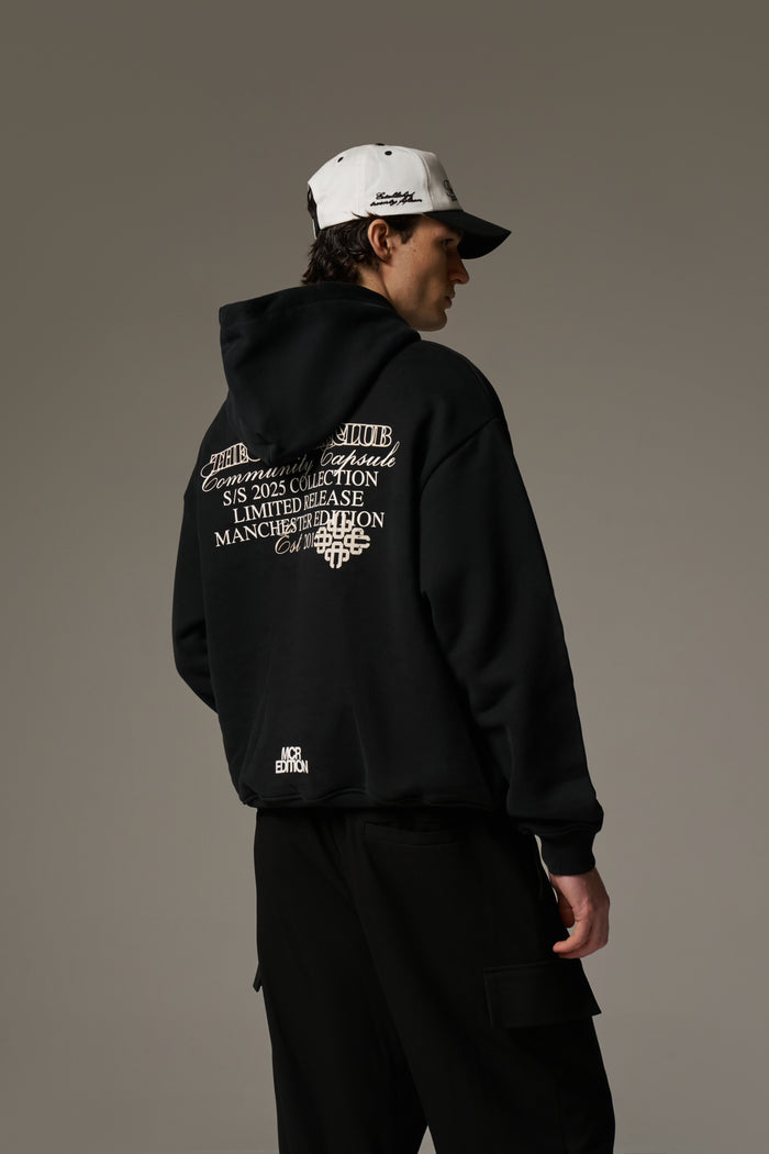 COMMUNITY CAPSULE HOODIE - BLACK