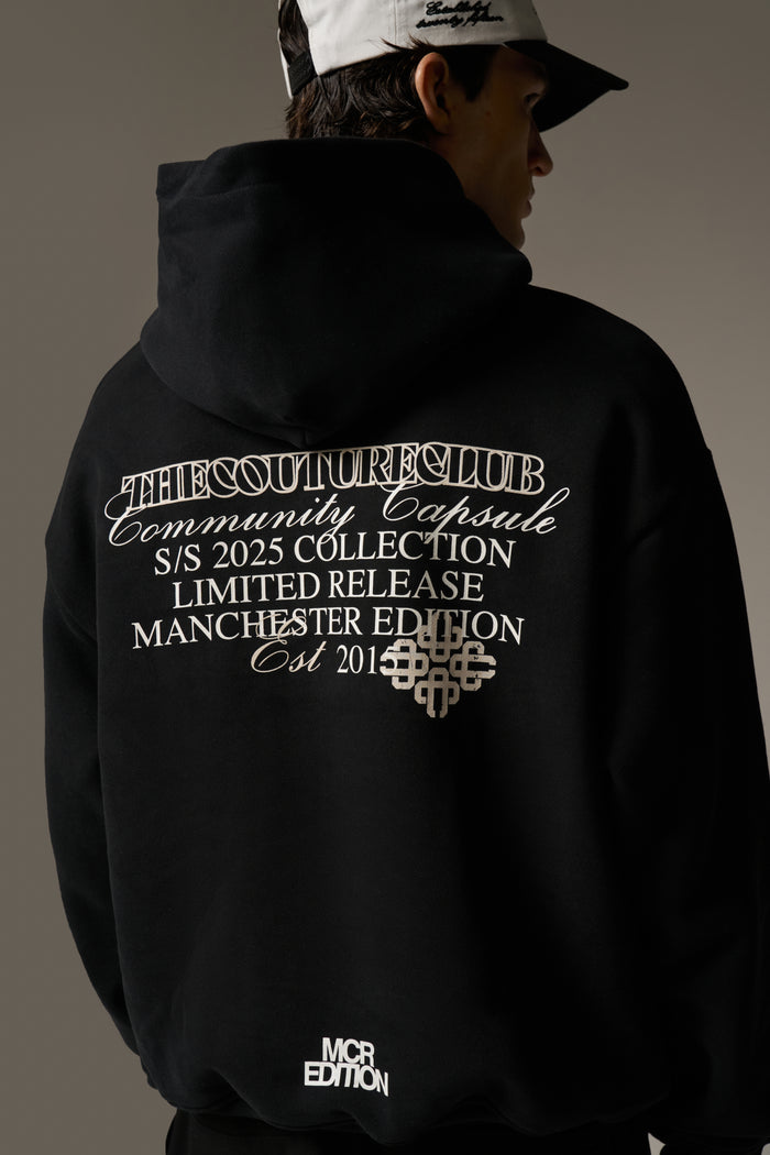 COMMUNITY CAPSULE HOODIE - BLACK