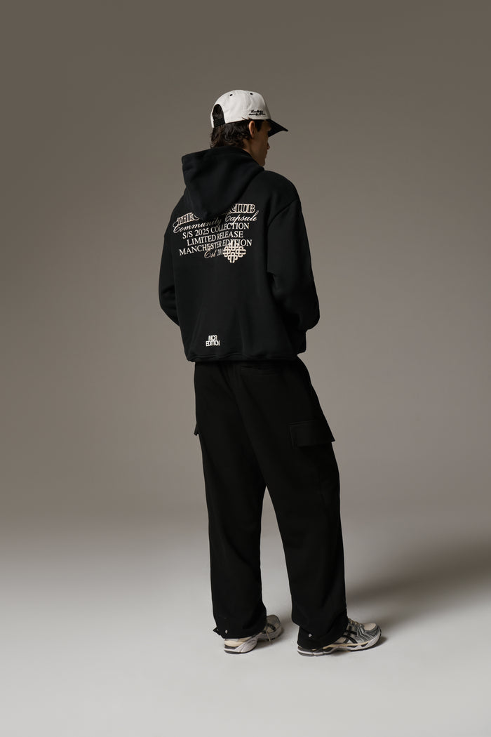 COMMUNITY CAPSULE HOODIE - BLACK