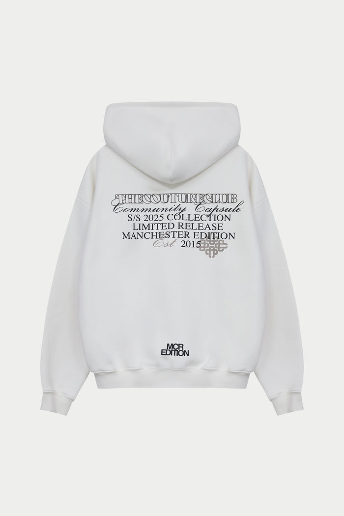COMMUNITY CAPSULE HOODIE - OFF WHITE