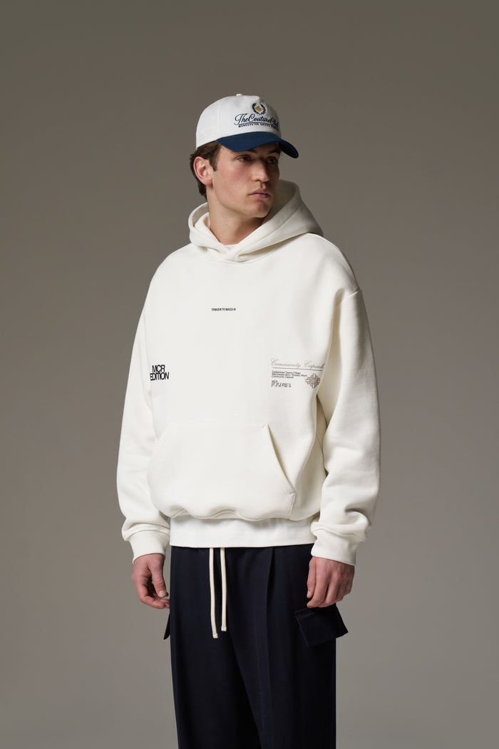 COMMUNITY CAPSULE HOODIE - OFF WHITE