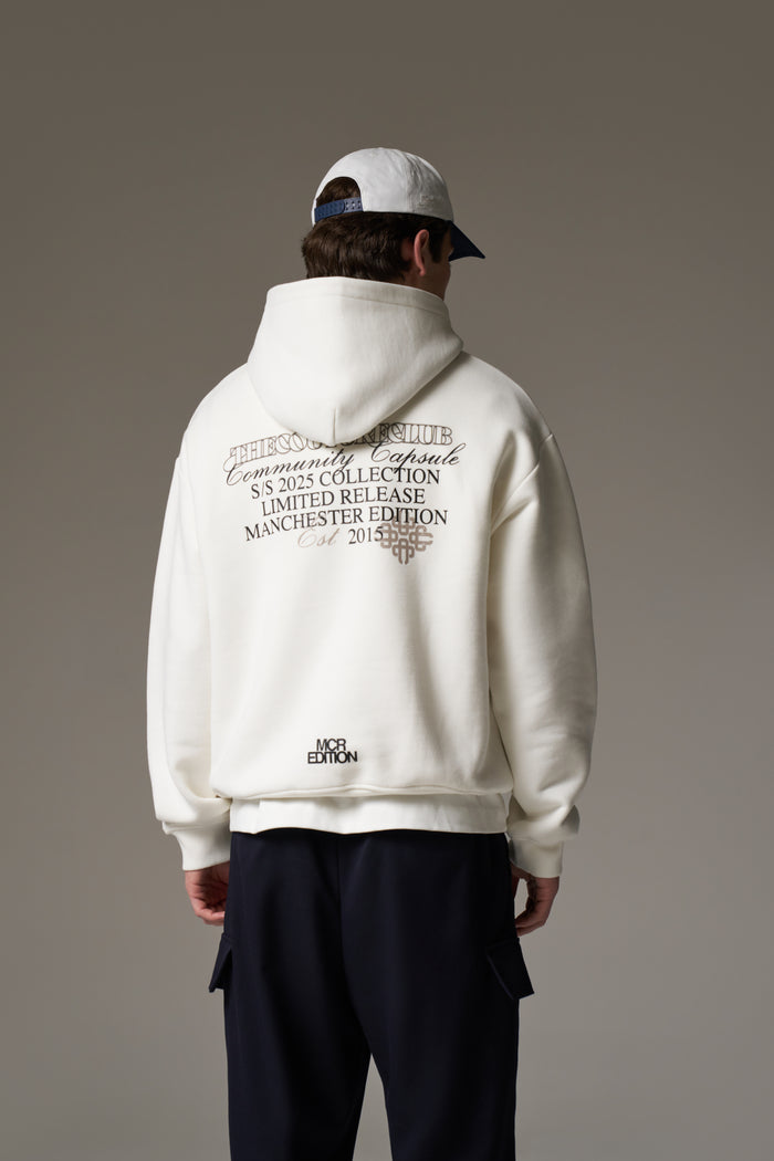 COMMUNITY CAPSULE HOODIE - OFF WHITE