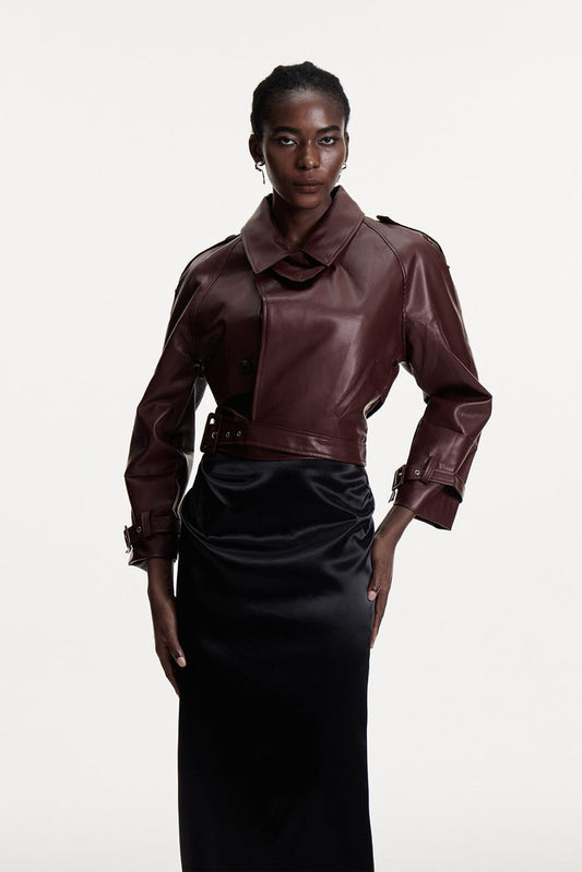 Conley Asymmetric Leather Jacket
