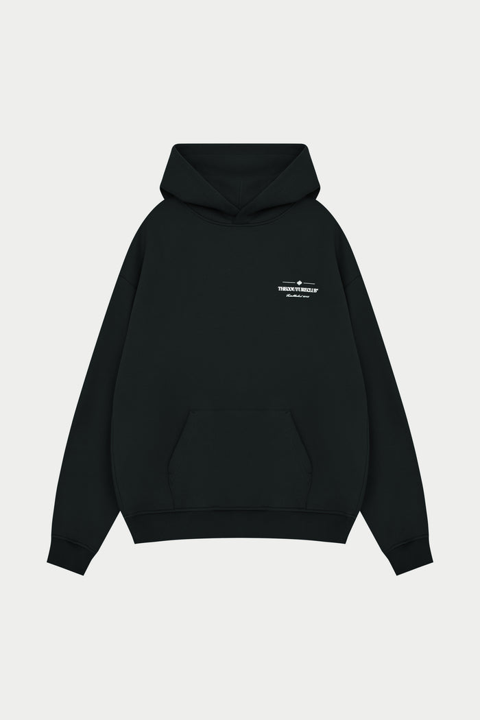 COPYRIGHT MULTI GRAPHIC HOODIE - BLACK