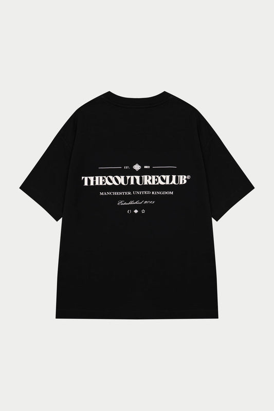 COPYRIGHT MULTI GRAPHIC T-SHIRT - BLACK