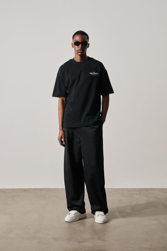 COPYRIGHT MULTI GRAPHIC T-SHIRT - BLACK