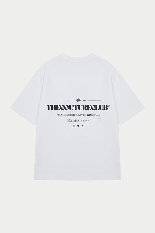 COPYRIGHT MULTI  GRAPHIC T-SHIRT - WHITE