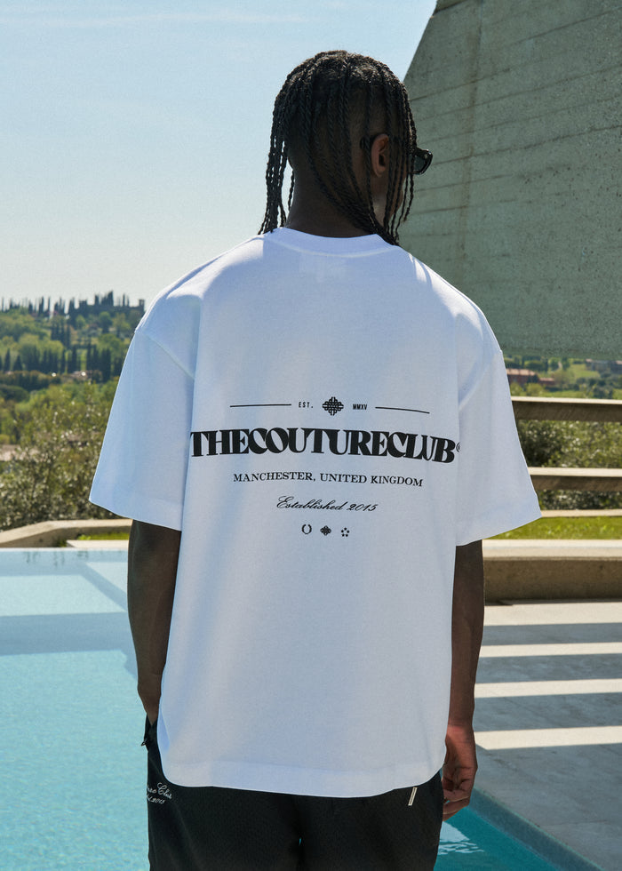 COPYRIGHT MULTI  GRAPHIC T-SHIRT - WHITE