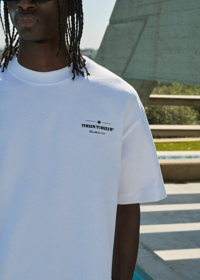 COPYRIGHT MULTI  GRAPHIC T-SHIRT - WHITE