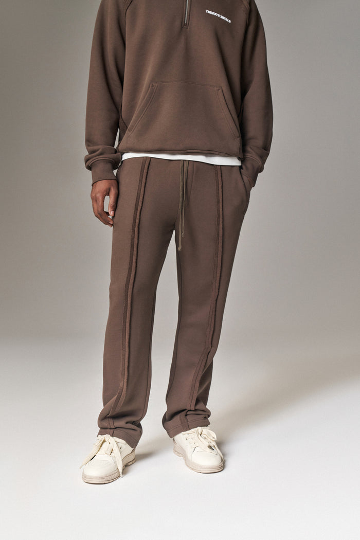 COPYRIGHT STRAIGHT LEG JOGGERS - BROWN