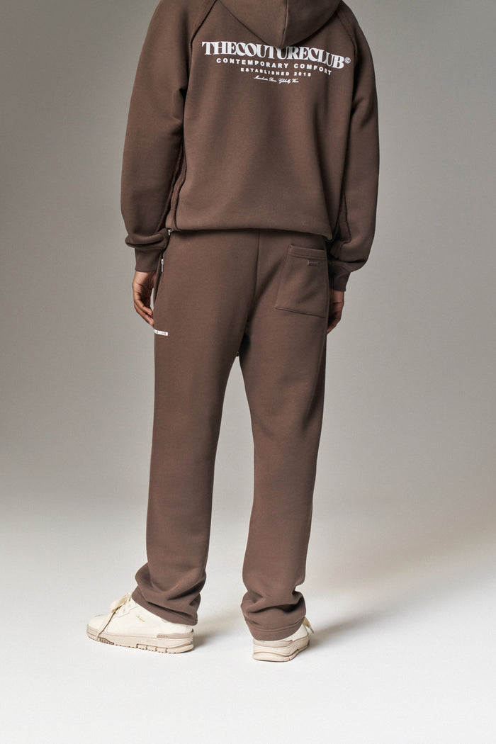COPYRIGHT STRAIGHT LEG JOGGERS - BROWN