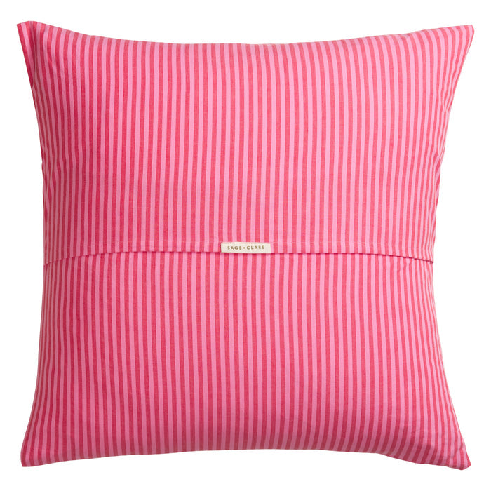 Cordell Cotton Euro Pillowcase Set - Scarlet