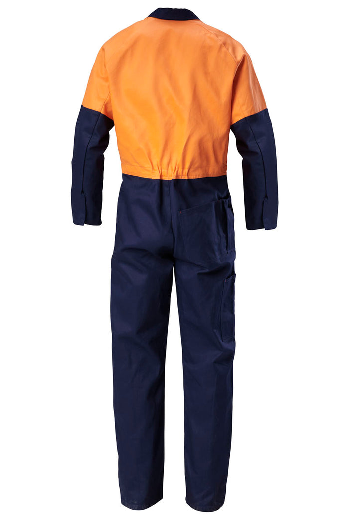 Core Hi Vis Spliced H Taped Cotton Drill Coveralls 00270