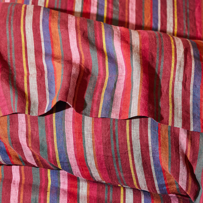 Corinne Linen Sheets Flat Sheet / Queen