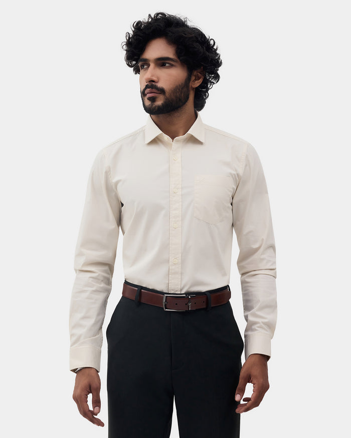 LONG SLEEVE INDIA FIT SOLID SHIRT