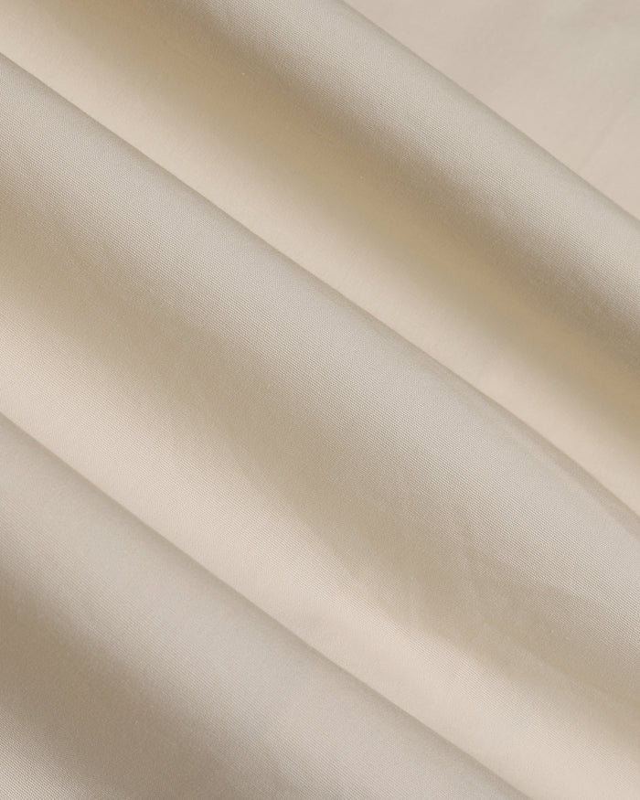 Cream Solid Shirt - Lujo