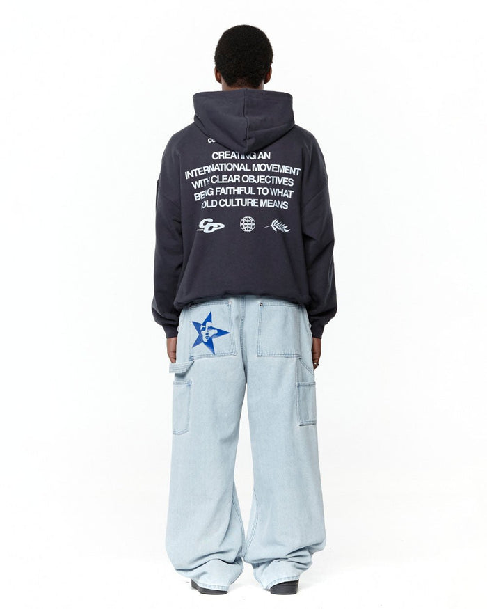 CREATING HOODIE DARK BLUE - COLD CULTURE #man