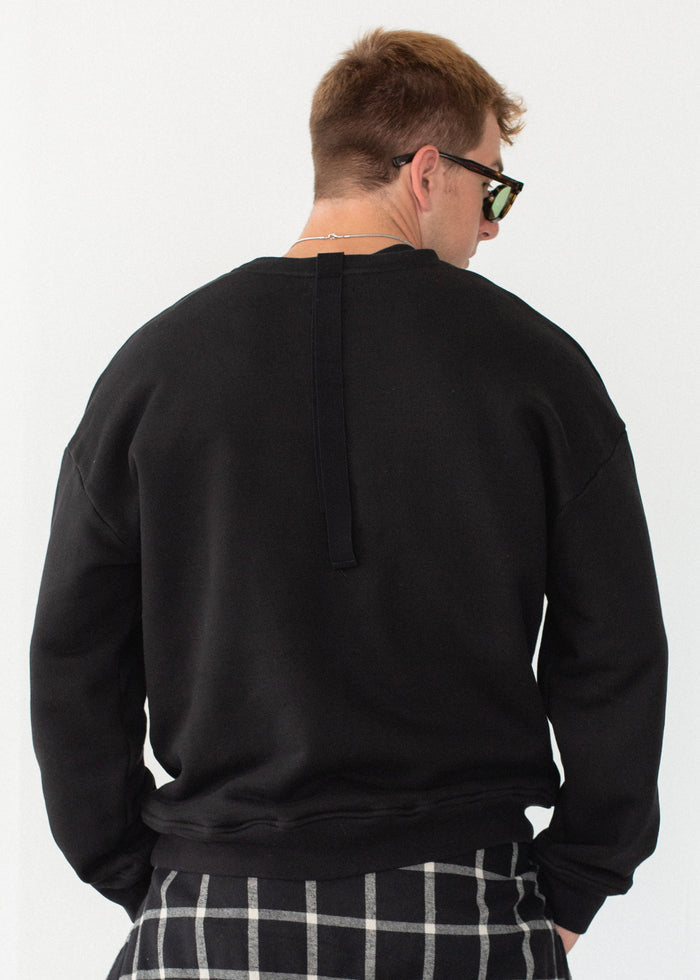 Crewneck with Grosgrain