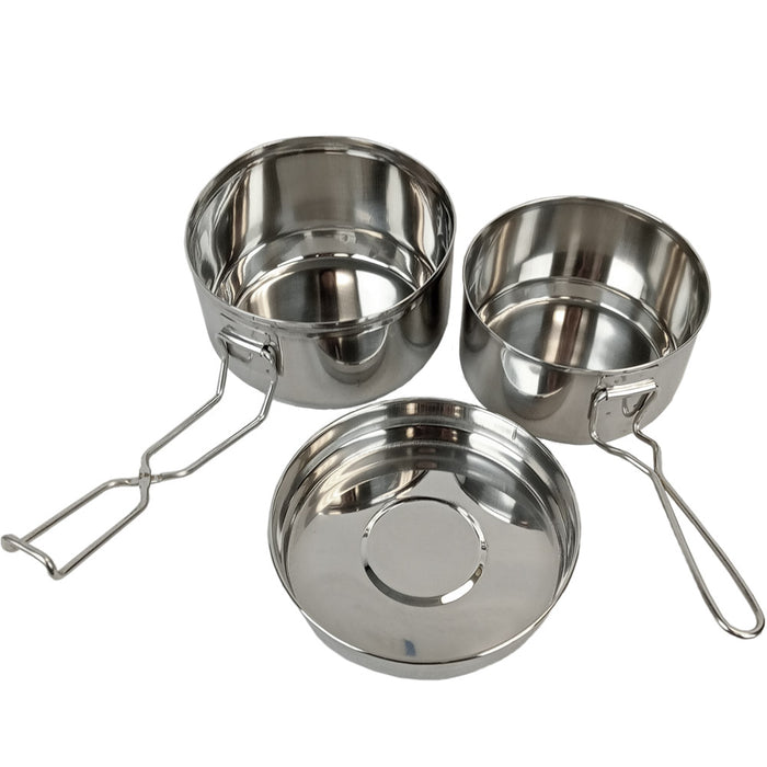 Czech Style Stainless Steel Mess Kit - Czech Army Surplus - Mess Kits
