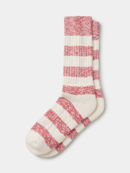Aubin Red Twist Stripe Dale Twist Sock | Socks